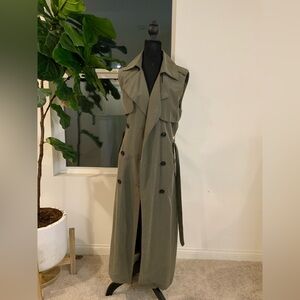BCBG Sleeveless Trench Coat XS